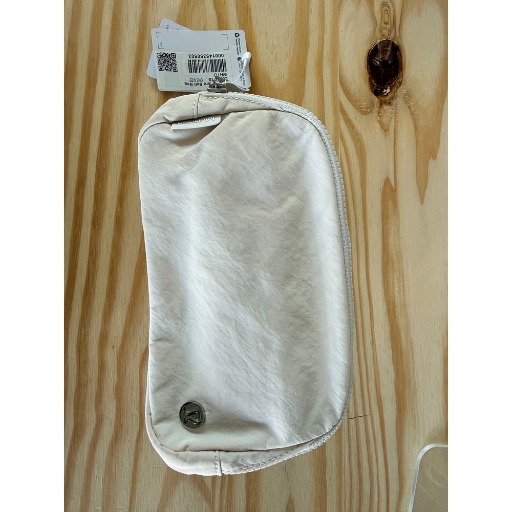 Lululemon Everywhere Belt Bag 1L White Opal WHTO NWT LU9BG1S Adjustable Strap